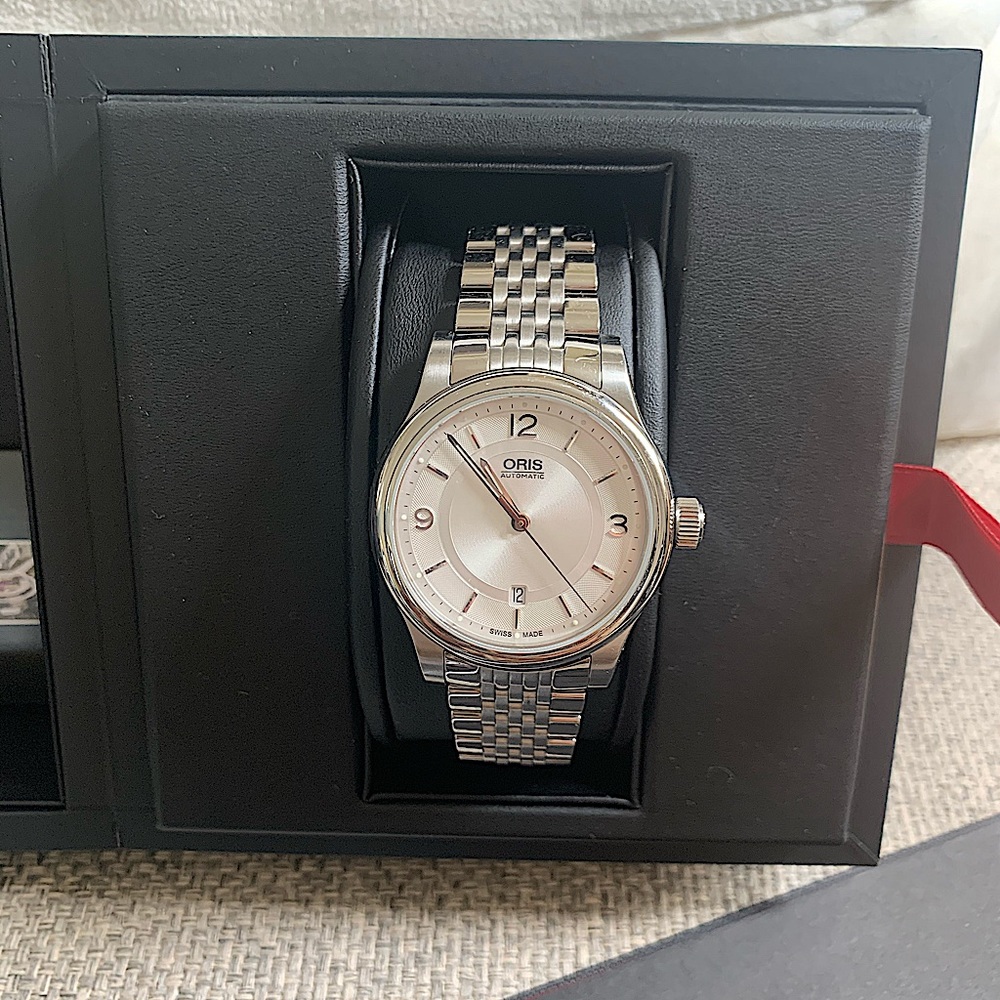 Men’s ORIS CLASSIC watch, white dial, 42mm